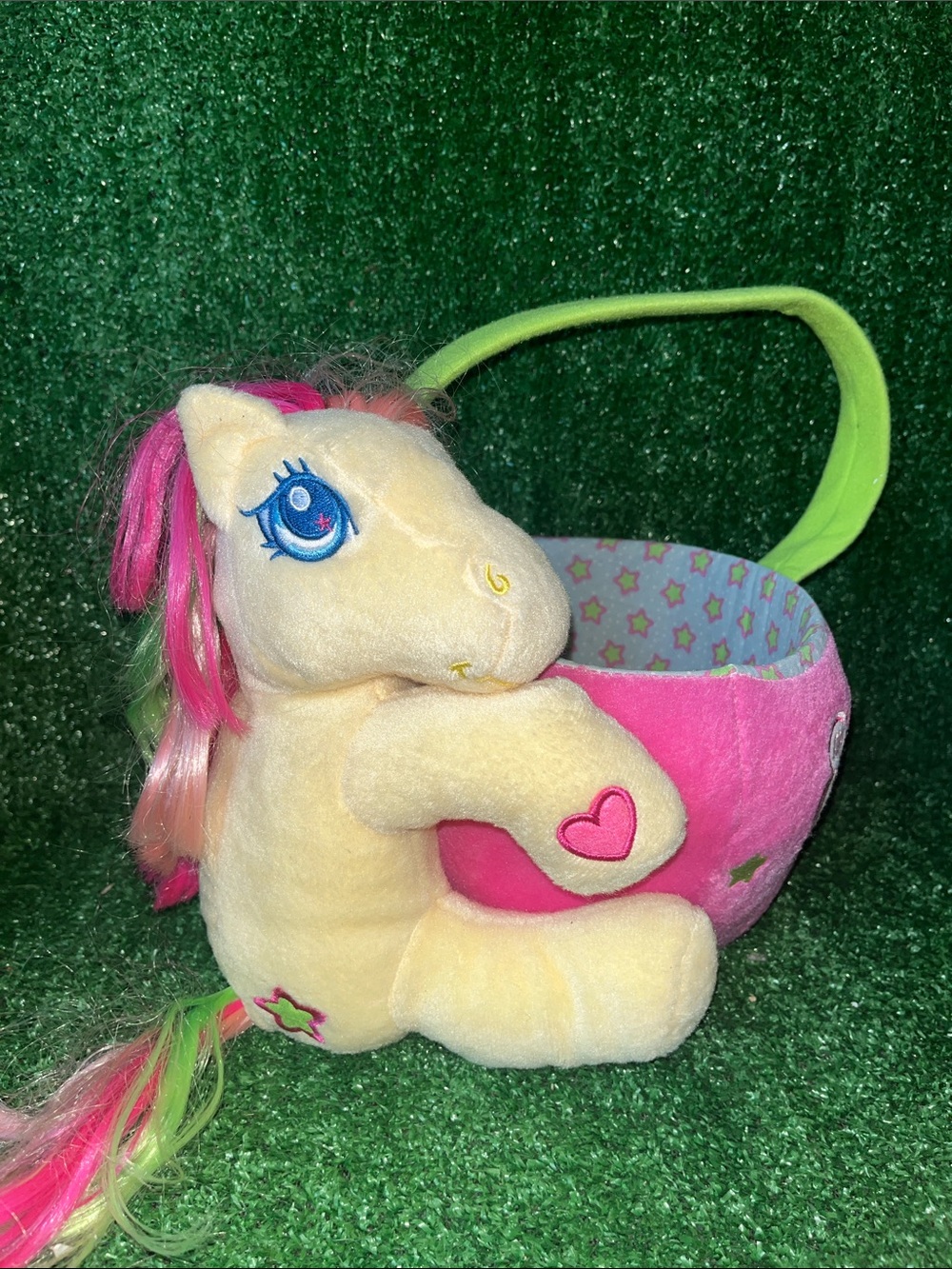 MY LITTLE PONY PLUSH BASKET 2007